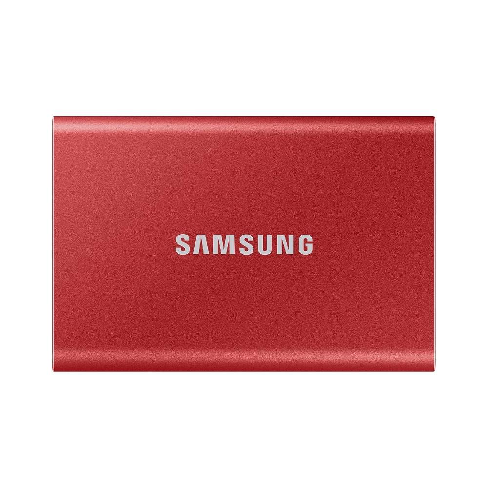 Samsung External SSD 500GB T7 (With USB 3.2) (Red) view 2